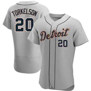 Men's Authentic Gray Spencer Torkelson Detroit Tigers Road Jersey