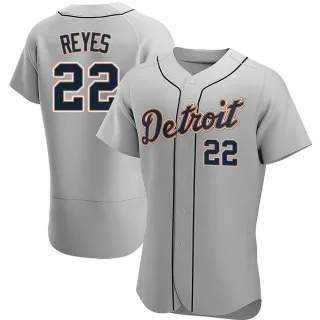 Men's Authentic Gray Victor Reyes Detroit Tigers Road Jersey
