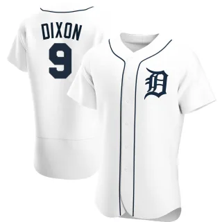 Men's Authentic White Brandon Dixon Detroit Tigers Home Jersey