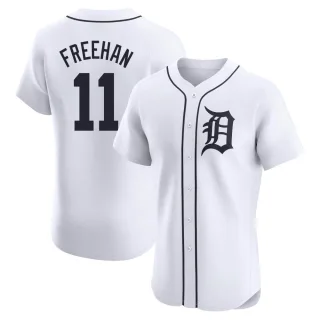 Men's Elite White Bill Freehan Detroit Tigers Home Jersey