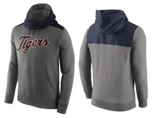 Men's Gray Detroit Tigers Hybrid Hoodie