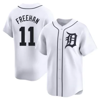 Men's Limited White Bill Freehan Detroit Tigers Home Jersey