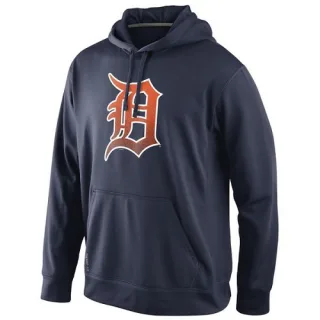 Men's Navy Blue Detroit Tigers Logo Performance Hoodie -