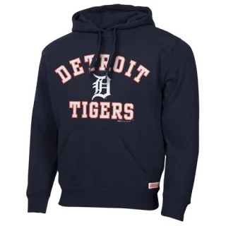 Men's Navy Blue Detroit Tigers Stitches Fastball Fleece Pullover Hoodie -