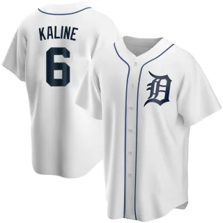Men's Replica White Al Kaline Detroit Tigers Home Jersey