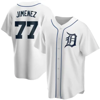Men's Replica White Joe Jimenez Detroit Tigers Home Jersey