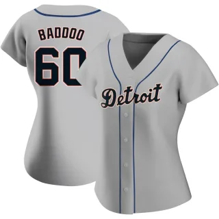 Women's Authentic Gray Akil Baddoo Detroit Tigers Road Jersey