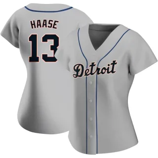Women's Authentic Gray Eric Haase Detroit Tigers Road Jersey