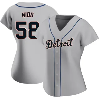 Women's Authentic Gray Tomas Nido Detroit Tigers Road Jersey
