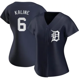 Women's Authentic Navy Al Kaline Detroit Tigers Alternate Jersey