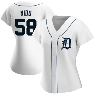 Women's Authentic White Tomas Nido Detroit Tigers Home Jersey