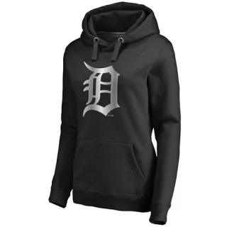 Women's Black Detroit Tigers Platinum Collection Pullover Hoodie -