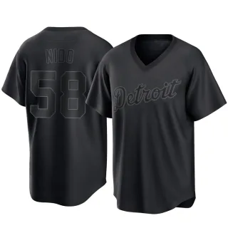 Youth Replica Black Tomas Nido Detroit Tigers Pitch Fashion Jersey