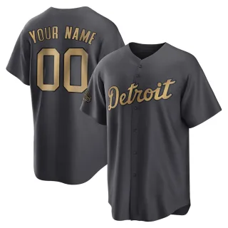 Youth Replica Charcoal Custom Detroit Tigers 2022 All-Star Game Jersey