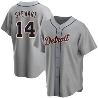 Youth Replica Gray Christin Stewart Detroit Tigers Road Jersey