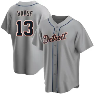 Youth Replica Gray Eric Haase Detroit Tigers Road Jersey