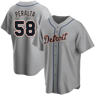 Youth Replica Gray Wily Peralta Detroit Tigers Road Jersey