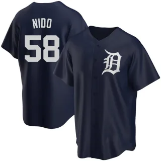 Youth Replica Navy Tomas Nido Detroit Tigers Alternate Jersey