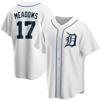 Youth Replica White Austin Meadows Detroit Tigers Home Jersey