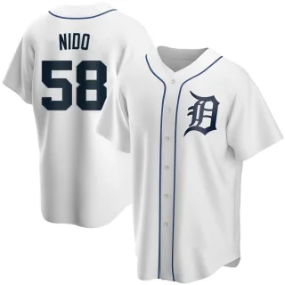 Youth Replica White Tomas Nido Detroit Tigers Home Jersey